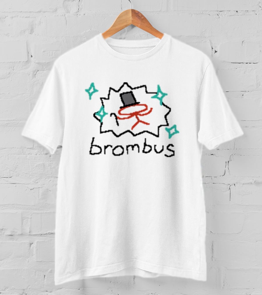 Raxdflipnote Brombus Top Hat Drawing With Stars T-Shirt
