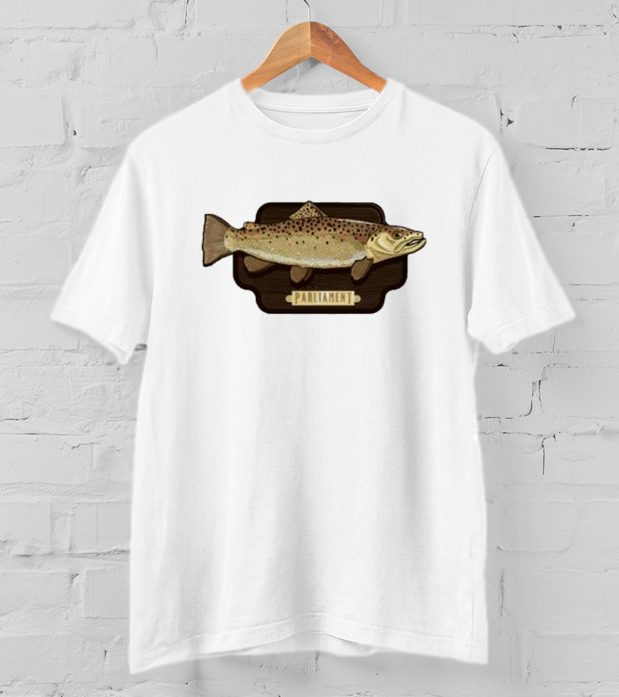 Parliament Brown Trout Fish Plaque T-Shirt