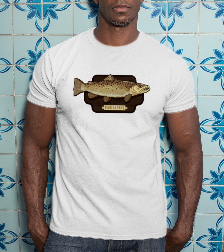 Parliament Brown Trout Fish Plaque T-Shirt