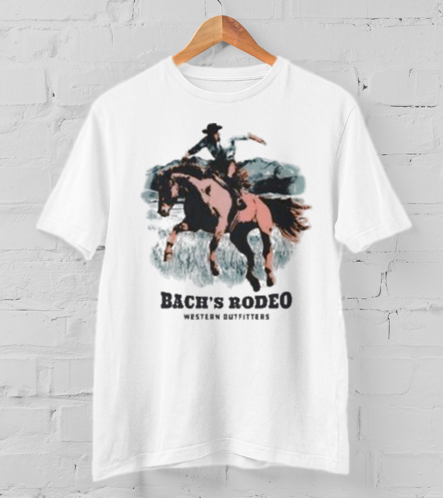 Bach’s Rodeo Western Outfitters Cowboy Horse Adventure T-Shirt