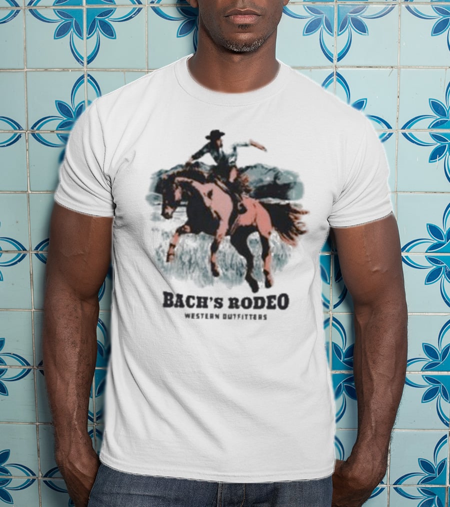 Bach’s Rodeo Western Outfitters Cowboy Horse Adventure T-Shirt