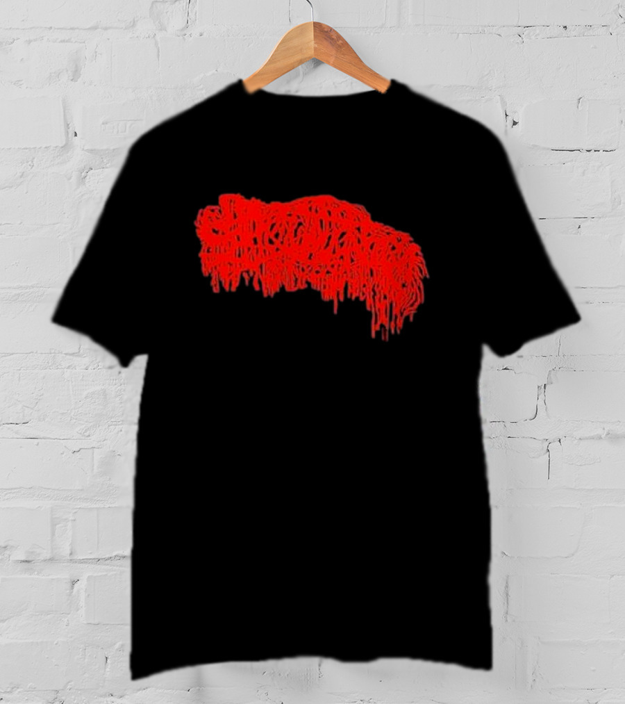 Mcneely Sanguisugabogg Red Dripping Text T-Shirt