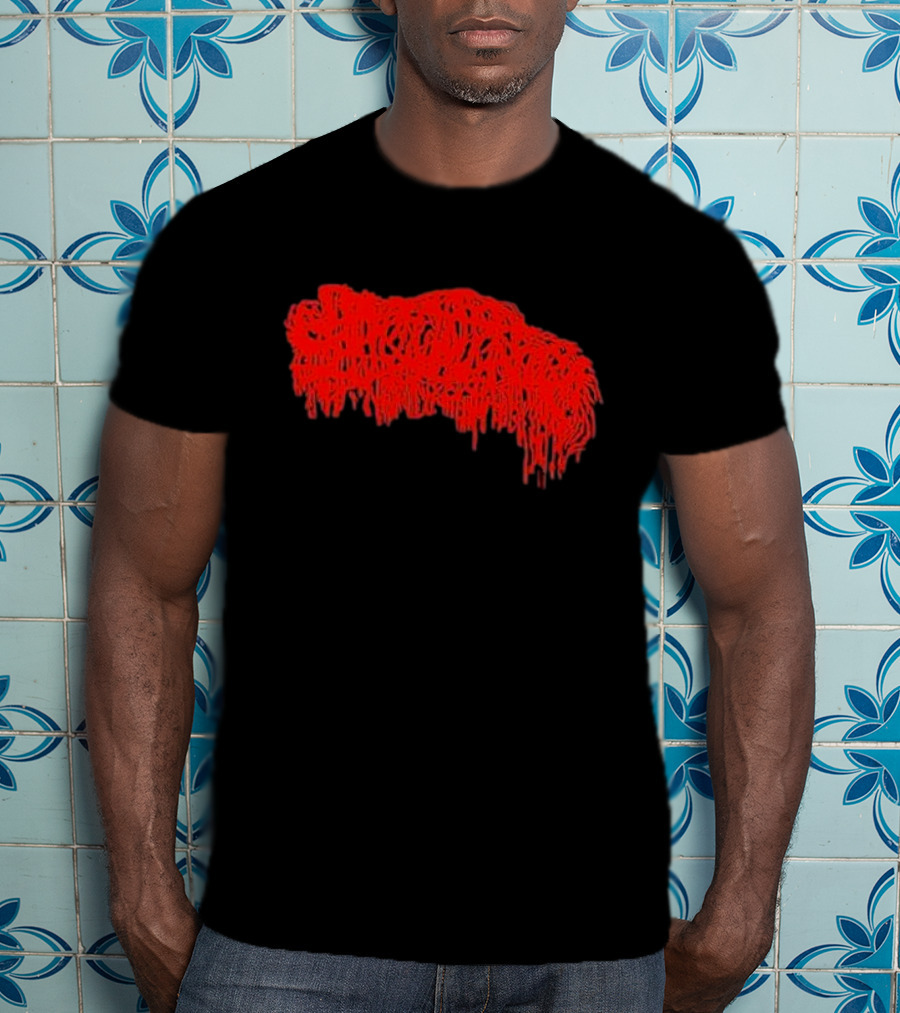 Mcneely Sanguisugabogg Red Dripping Text T-Shirt