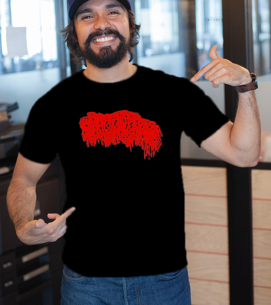 Mcneely Sanguisugabogg Red Dripping Text T-Shirt