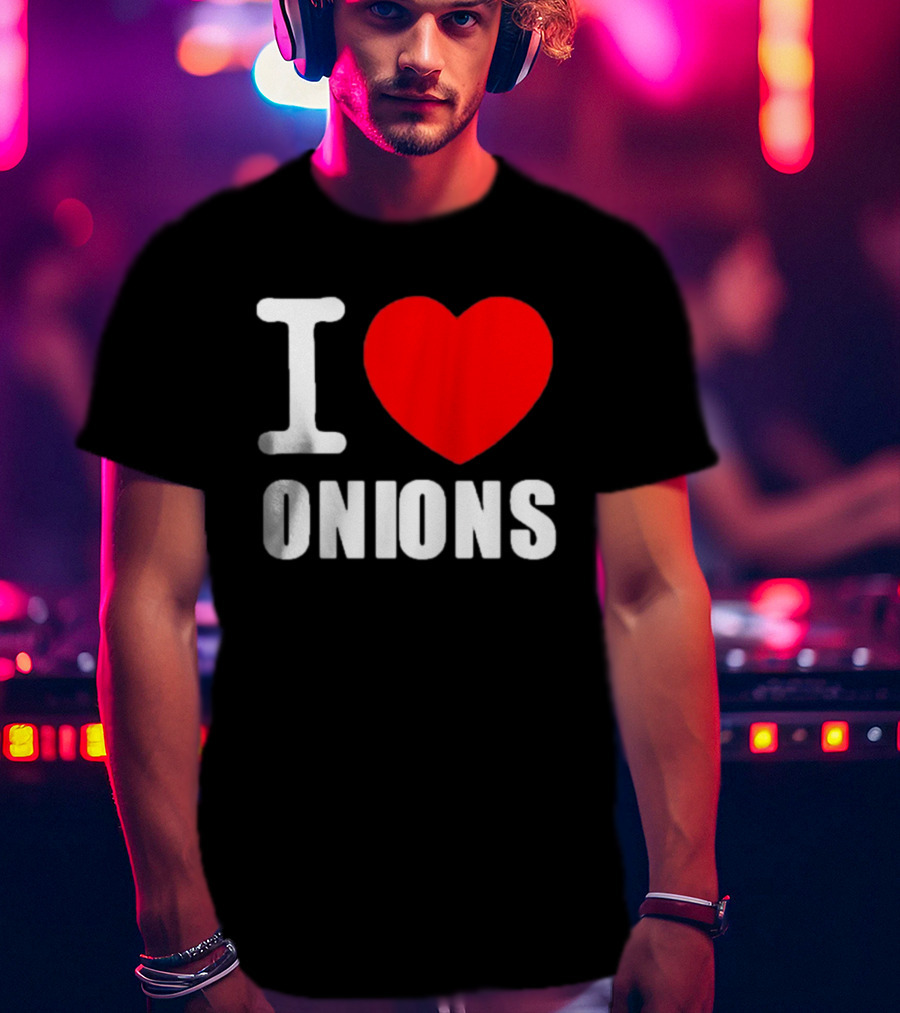 Pizzaslime I Heart Onions T-Shirt