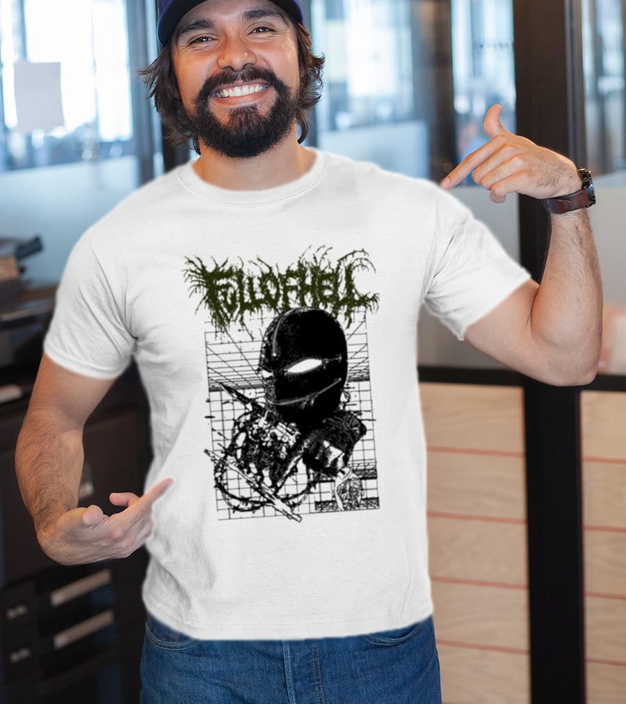 Full Of Hell Zipper Mask Brutal T-Shirt