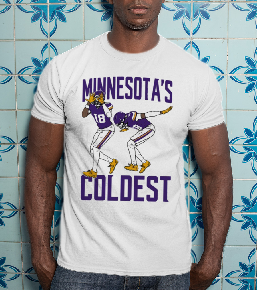 Minnesota’s Coldest Justin Jefferson 18 Football Moves T-Shirt