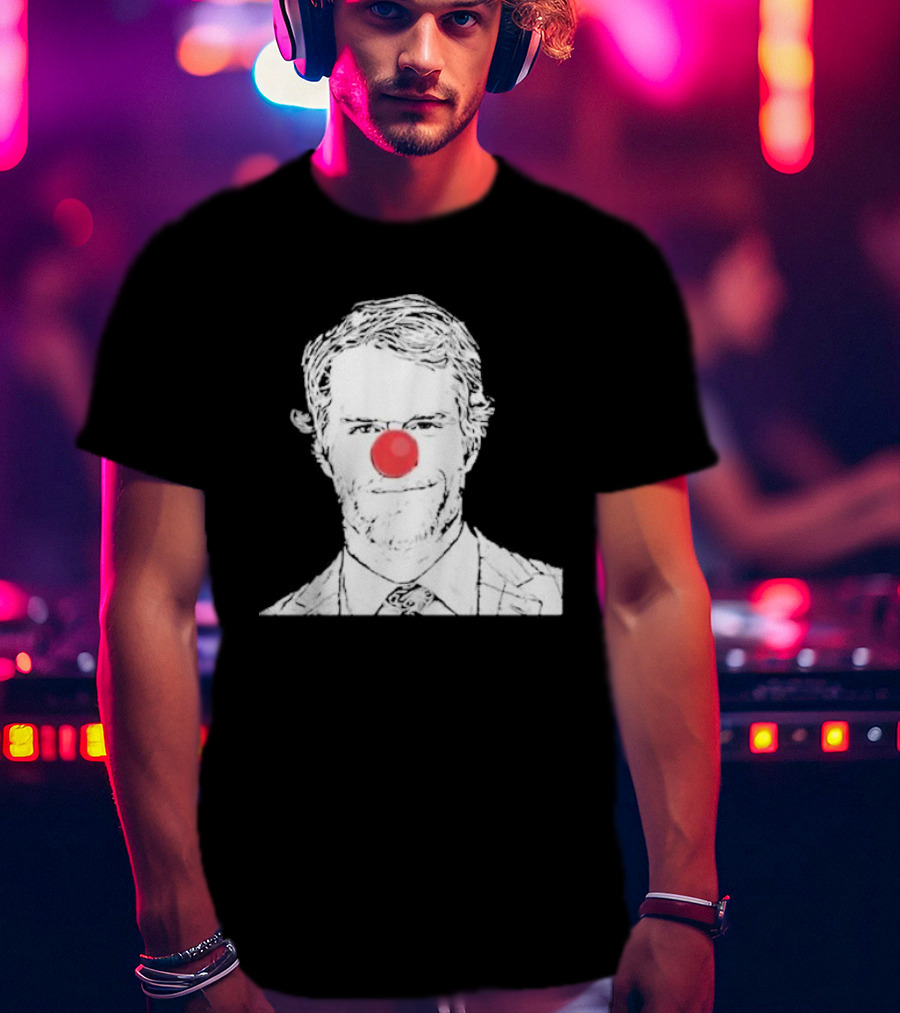 Bleed Philly Greg Olsen Clown Portrait With Red Nose T-Shirt