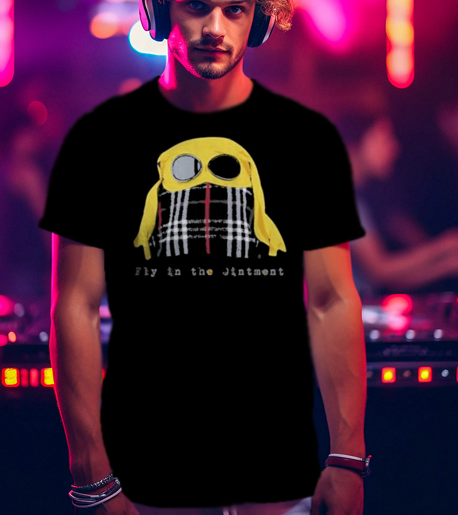 Fly In The Jintment Yellow Hat Plaid T-Shirt