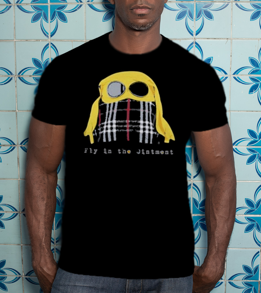 Fly In The Jintment Yellow Hat Plaid T-Shirt