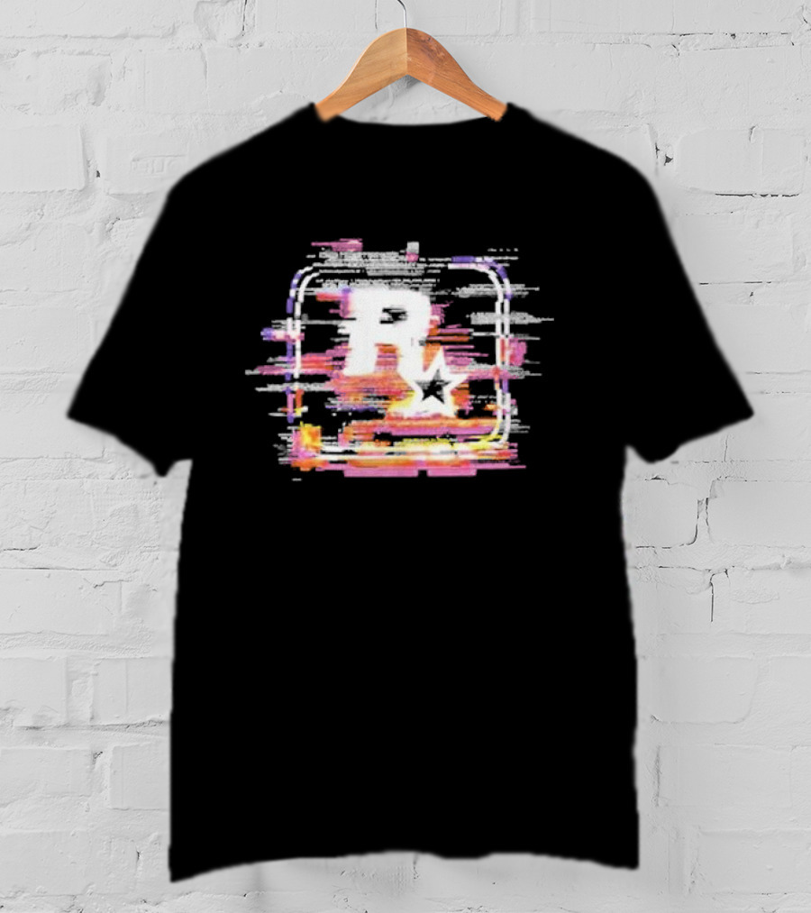 GTA6 Rockstar Glitch R T-Shirt