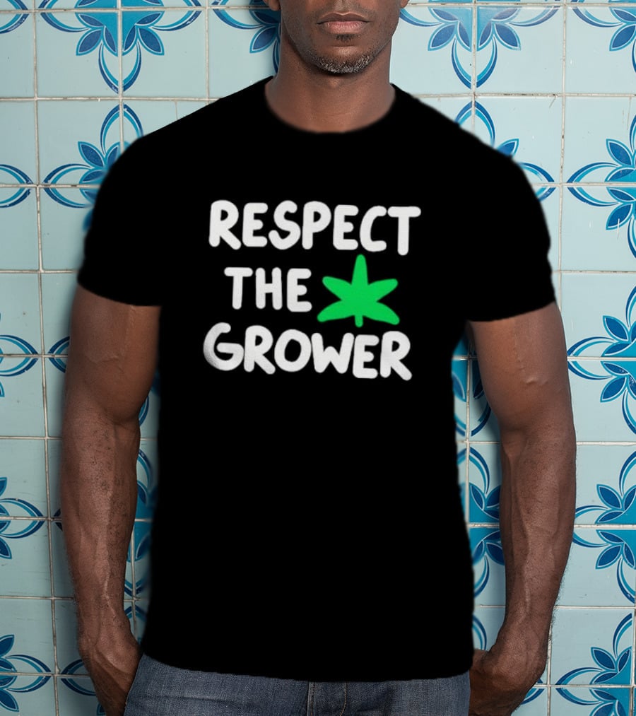 Respect The Grower Green Leaf T-Shirt