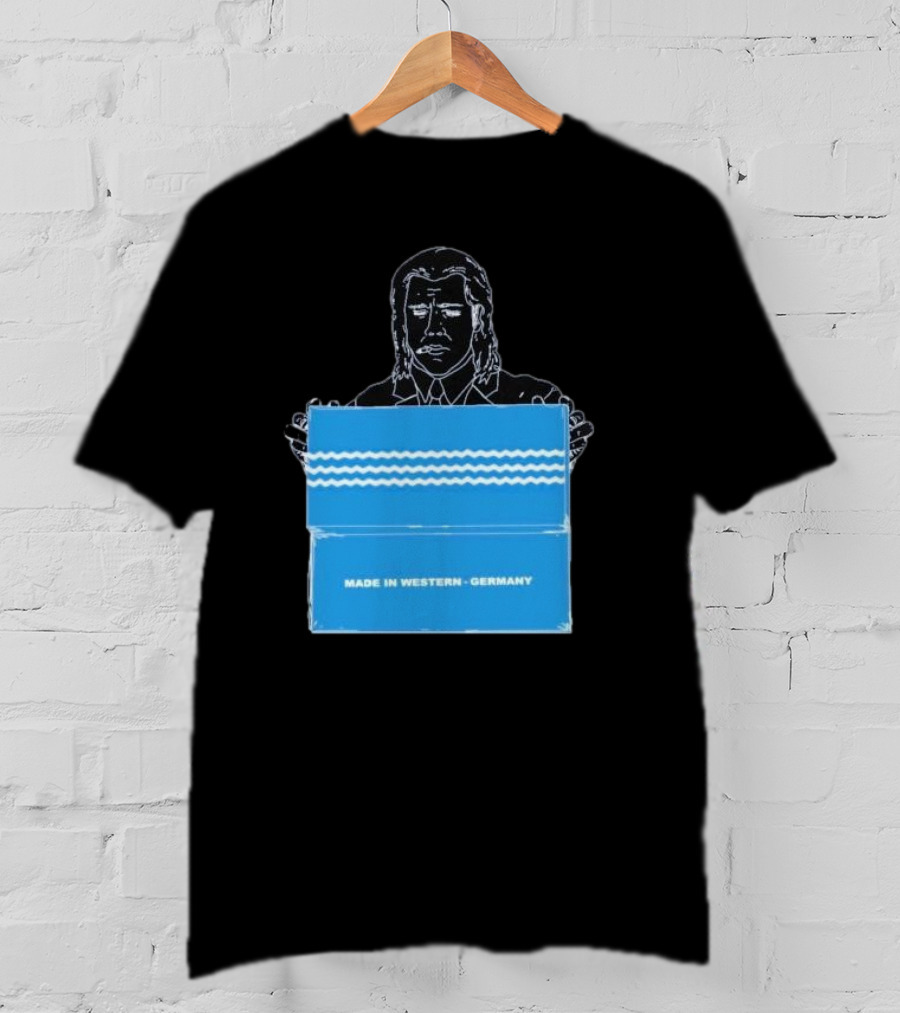 Made In Western Germany Pulp Fiction Blue Box Holder T-Shirt