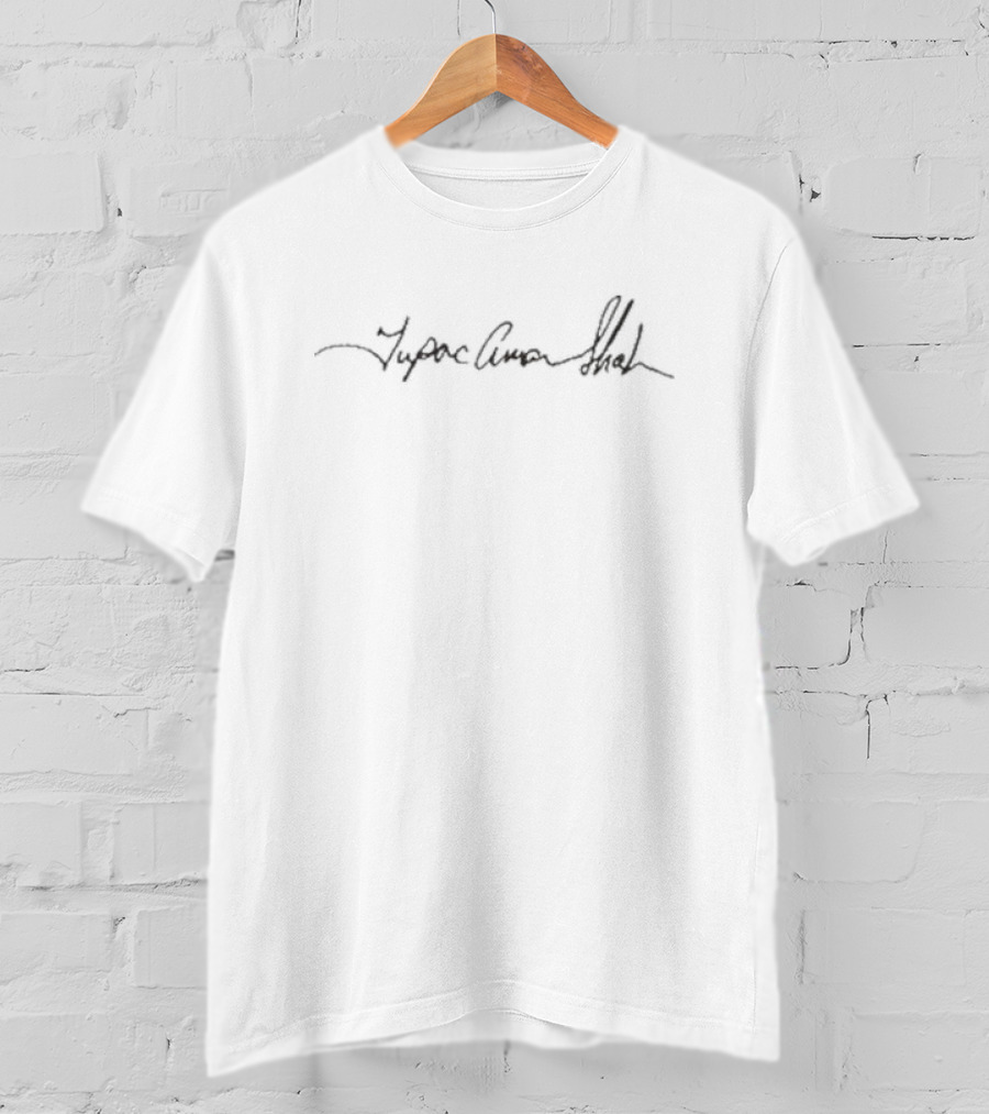 Tupac Amaru Shakur 2pac Signature Music T-Shirt