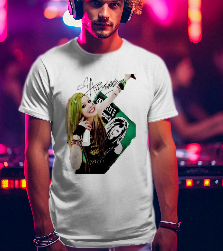 Avril Lavigne Signature Charity Me Img Green Energy Vibe T-Shirt