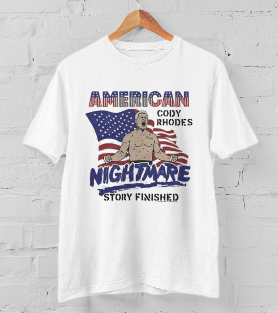 Cody Rhodes American Nightmare Story Finished USA Flag T-Shirt