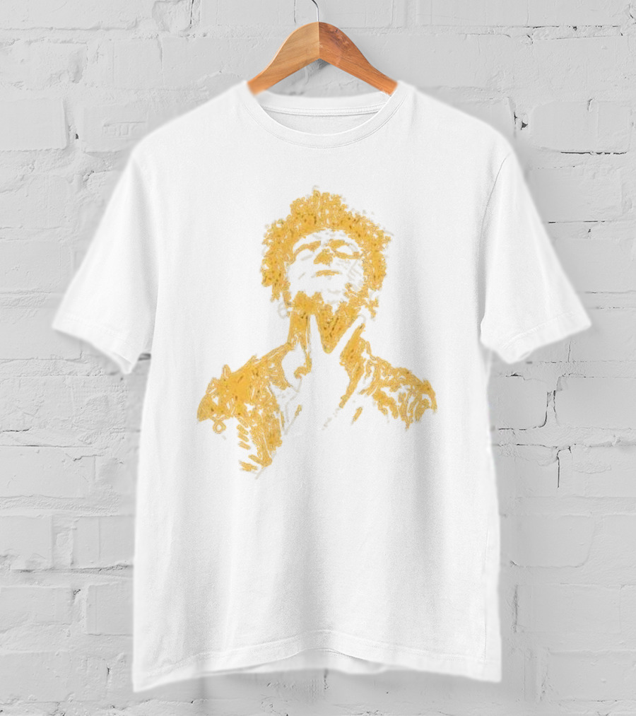 Anthony Green California Fire Relief Fund Charity Portrait Yellow Sketch T-Shirt