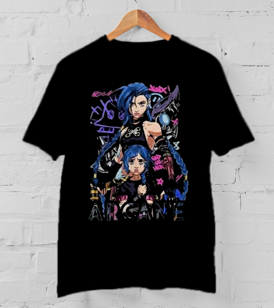 Jinx Arcane League Of Legends Roam Swagger T-Shirt