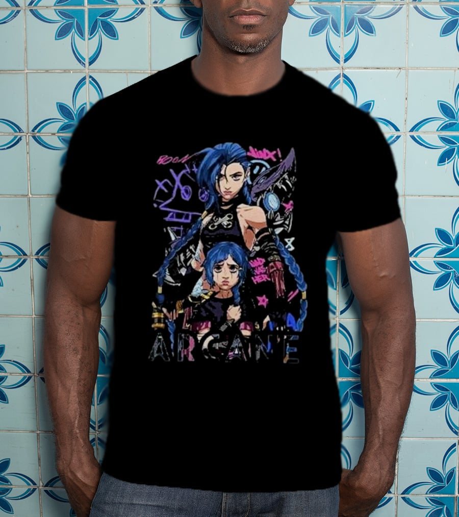 Jinx Arcane League Of Legends Roam Swagger T-Shirt