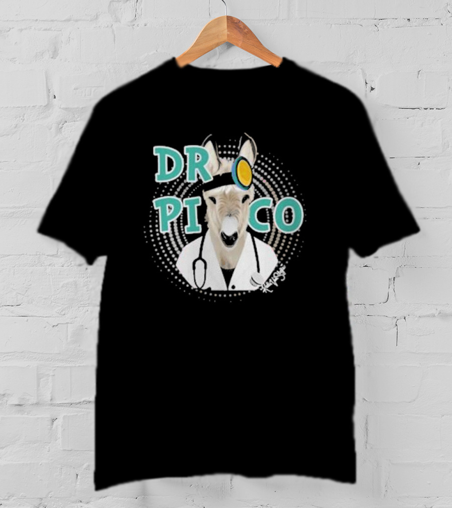 Katie Van Slyke Dr. Pico Doctor Donkey With Stethoscope And Head Mirror T-Shirt