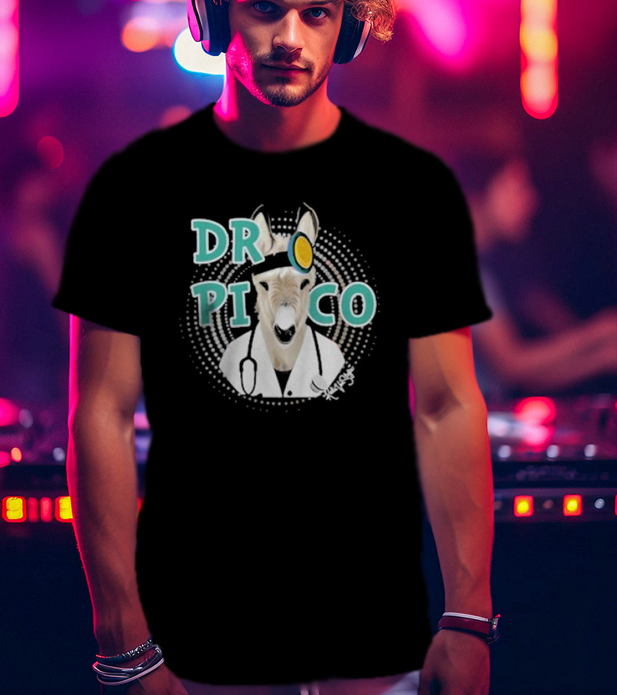 Katie Van Slyke Dr. Pico Doctor Donkey With Stethoscope And Head Mirror T-Shirt