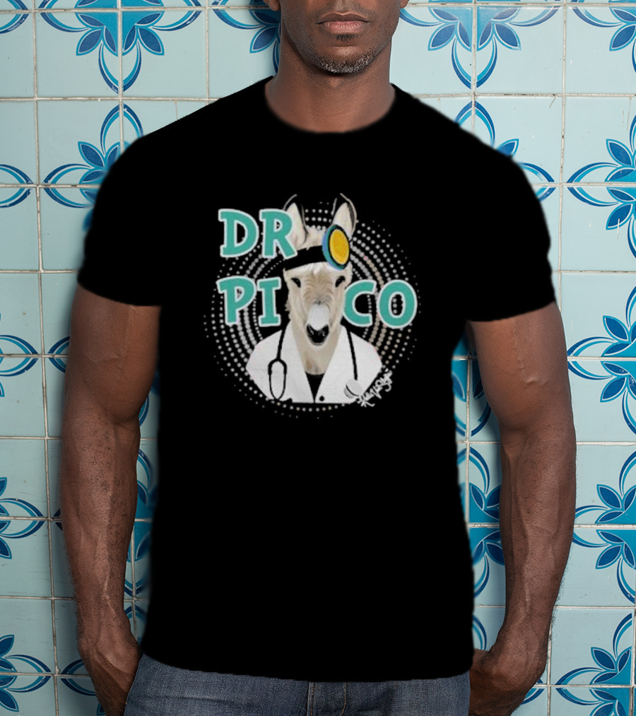Katie Van Slyke Dr. Pico Doctor Donkey With Stethoscope And Head Mirror T-Shirt