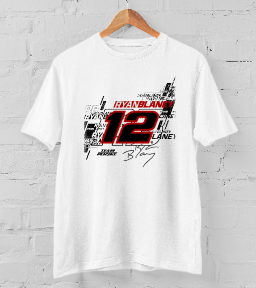 Ryan Blaney 12 Team Penske Signature Racing T-Shirt