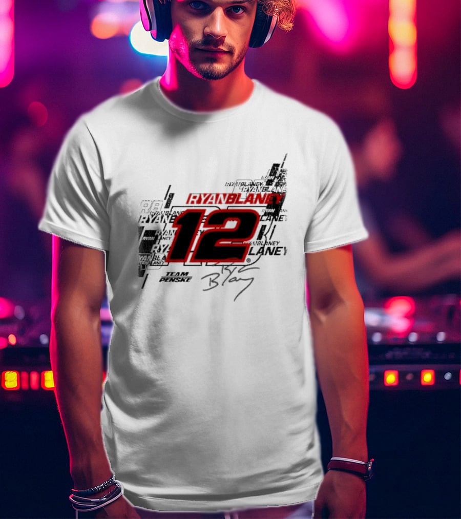 Ryan Blaney 12 Team Penske Signature Racing T-Shirt