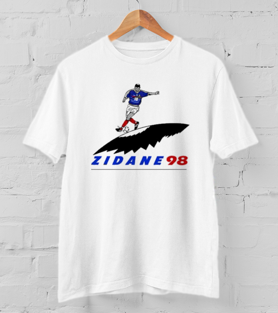 Zinedine Zidane 98 France Soccer Legend Iconic T-Shirt