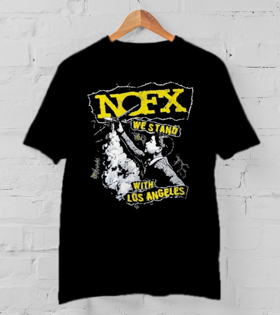 NOFX We Stand With Los Angeles Fire Relief Sebas Theriault T-Shirt