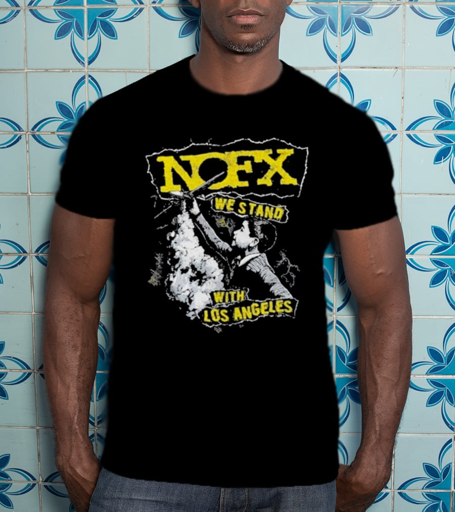 NOFX We Stand With Los Angeles Fire Relief Sebas Theriault T-Shirt