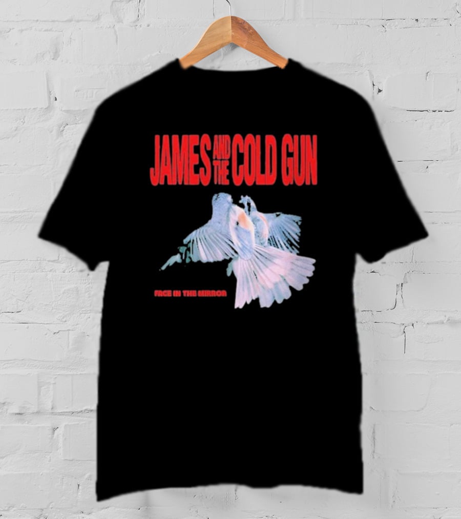 James And The Cold Gun Face In The Mirror Birds Image T-Shirt