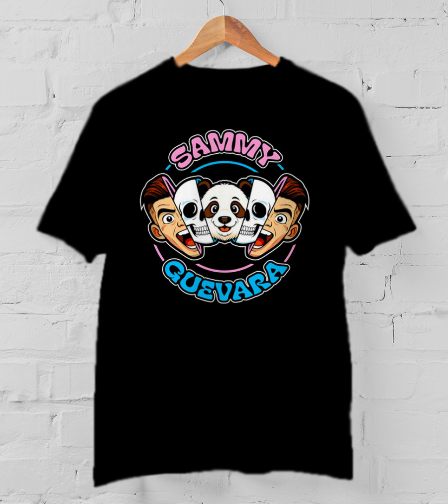 Sammy Guevara Panda Power Wrestler Cartoon Faces T-Shirt