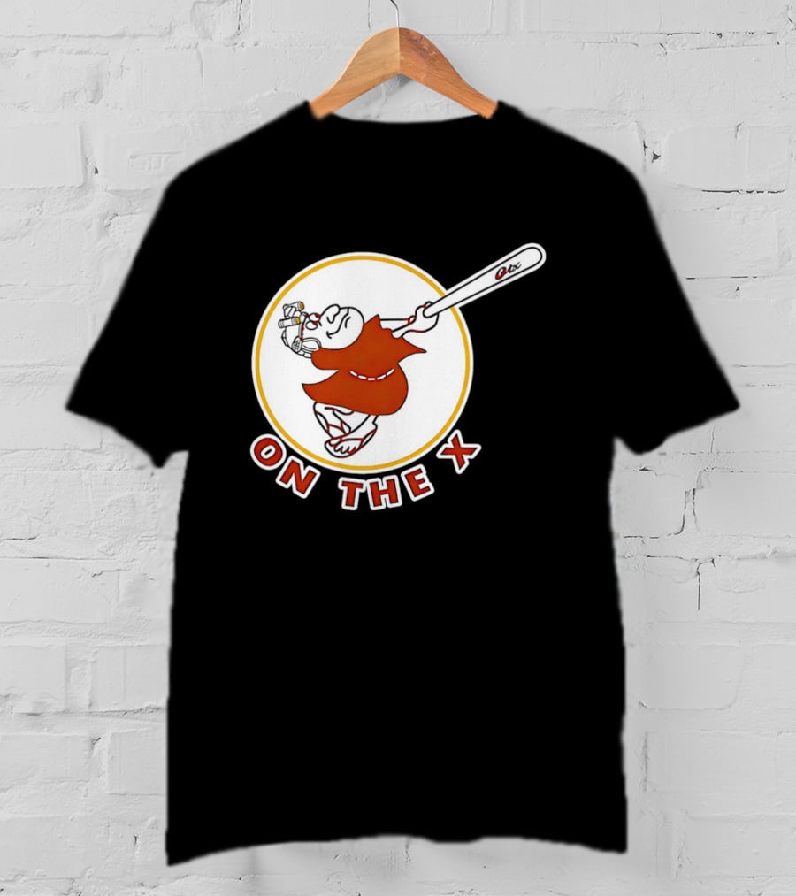 San Diego Padres Swinging Friar Mascot On The X T-Shirt