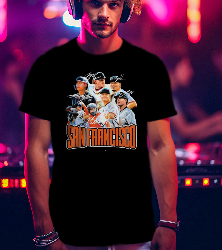 San Francisco Giants MLB Players Series Signatures 2025 T-Shirt