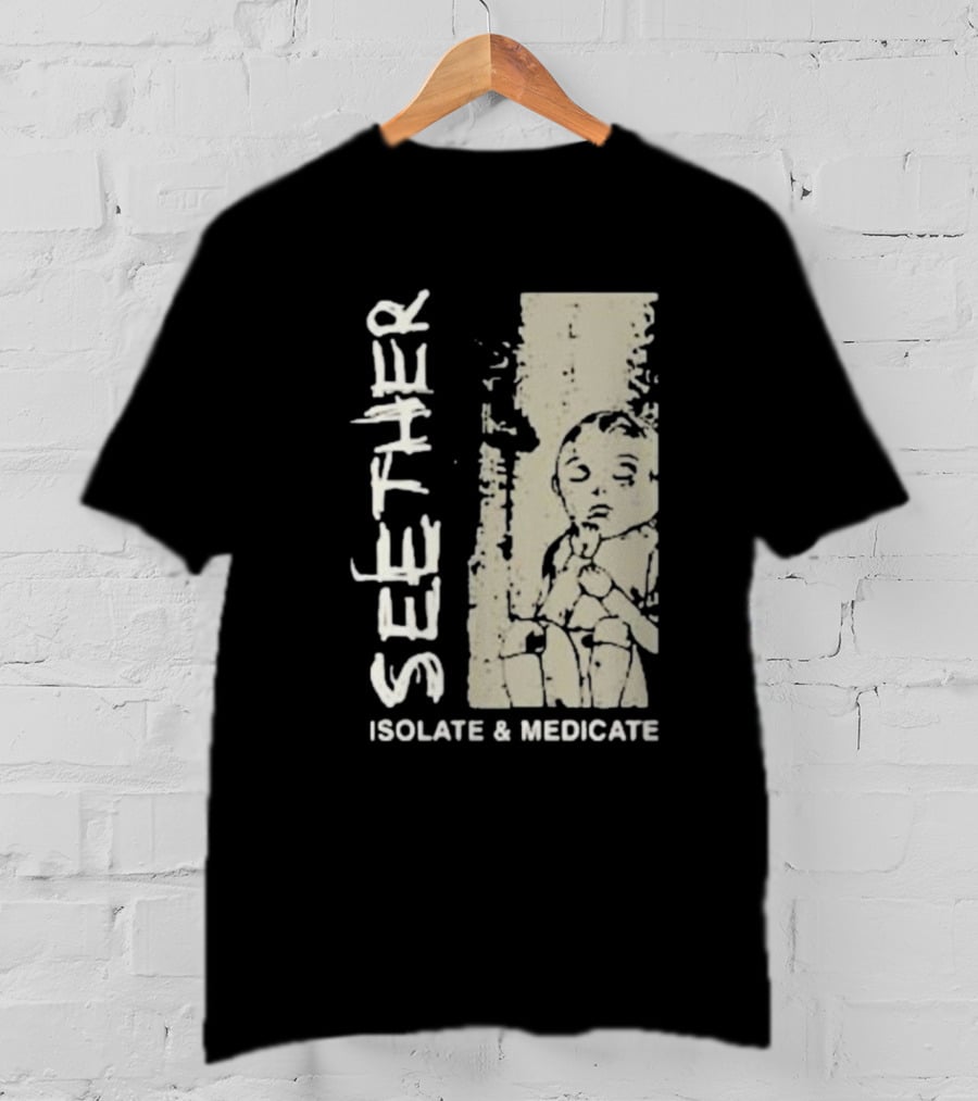 Seether Isolate And Medicate Grunge Child Sketch T-Shirt