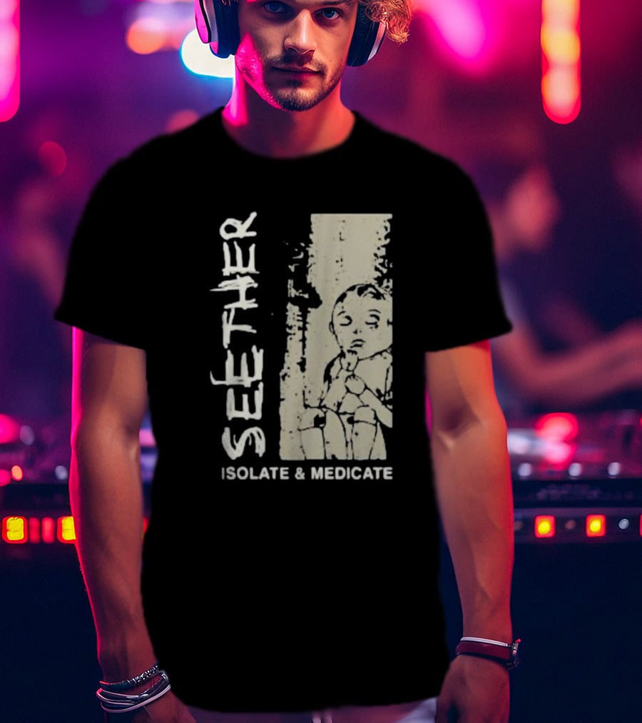 Seether Isolate And Medicate Grunge Child Sketch T-Shirt