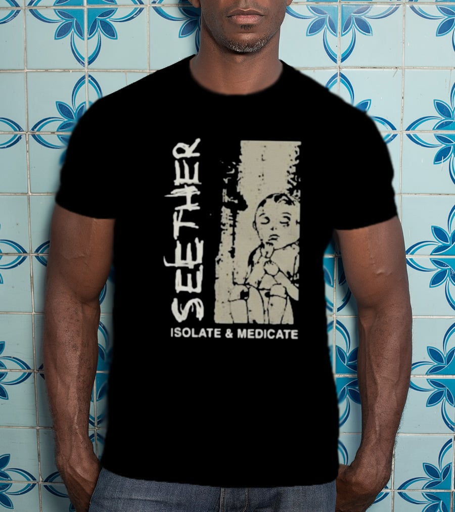 Seether Isolate And Medicate Grunge Child Sketch T-Shirt