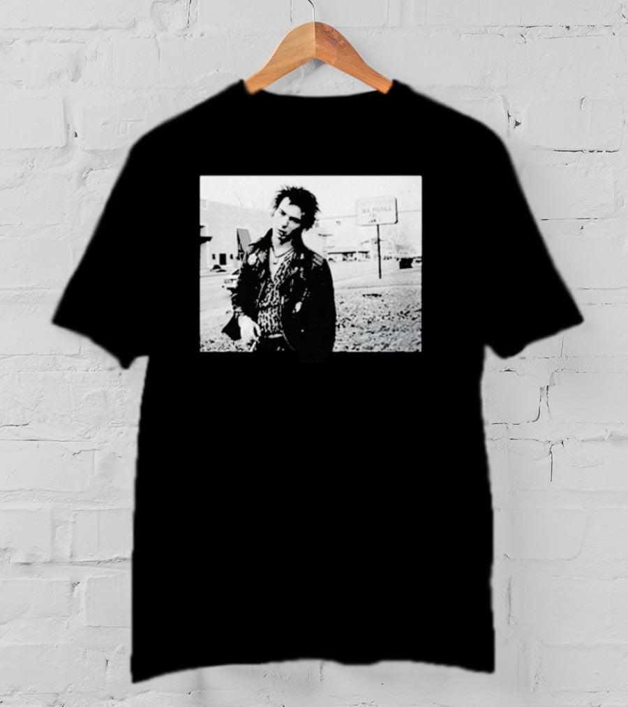 Sex Pistols Babylon Sid Vicious Street Scene Retro Punk Style T-Shirt
