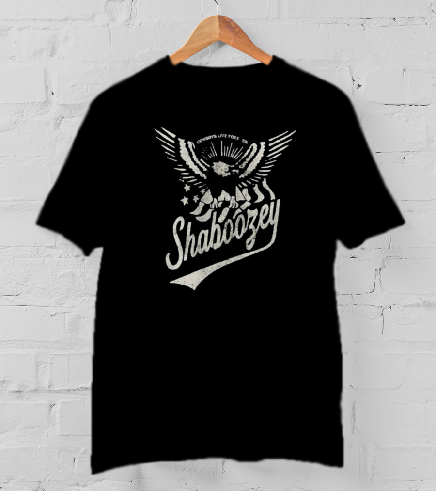 Shaboozey Cowboys Live Forever Boozey Eagle Starry Wings T-Shirt