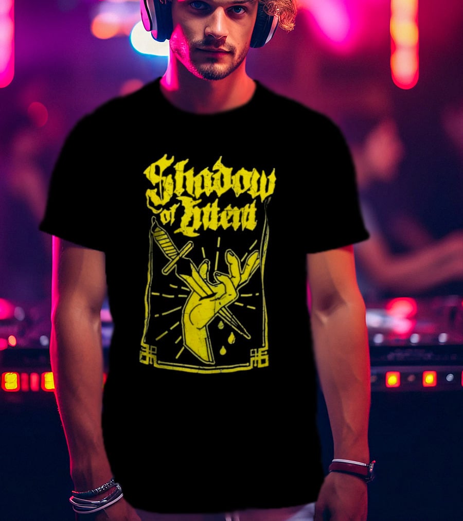Shadow Of Intent Dagger Aura And Hand Motif T-Shirt