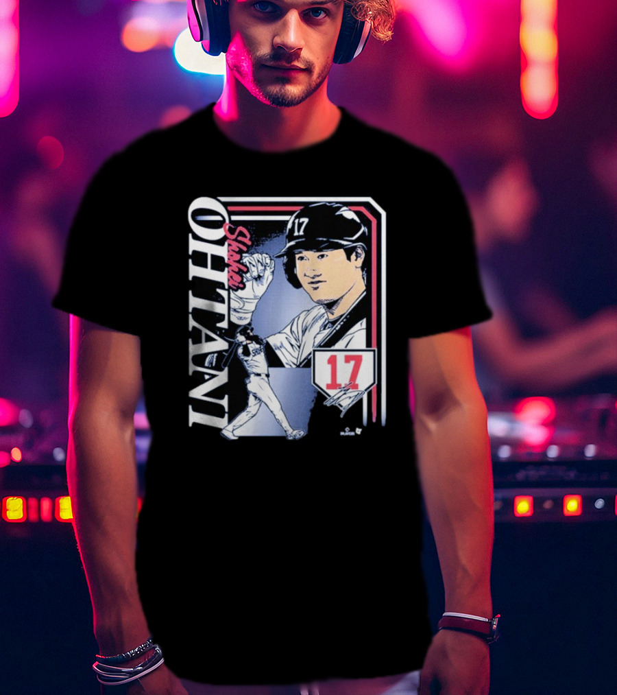Shohei Ohtani #17 Signature Collage Los Angeles Dodgers T-Shirt