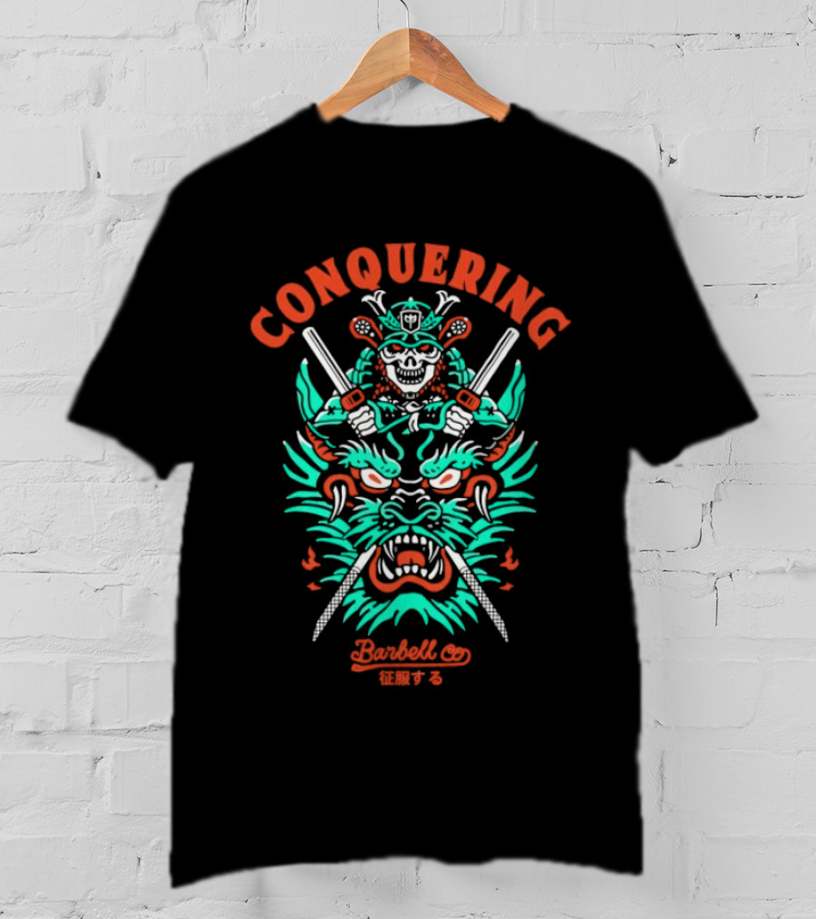 Conquering Barbell Co Mighty Dragon Warrior T-Shirt