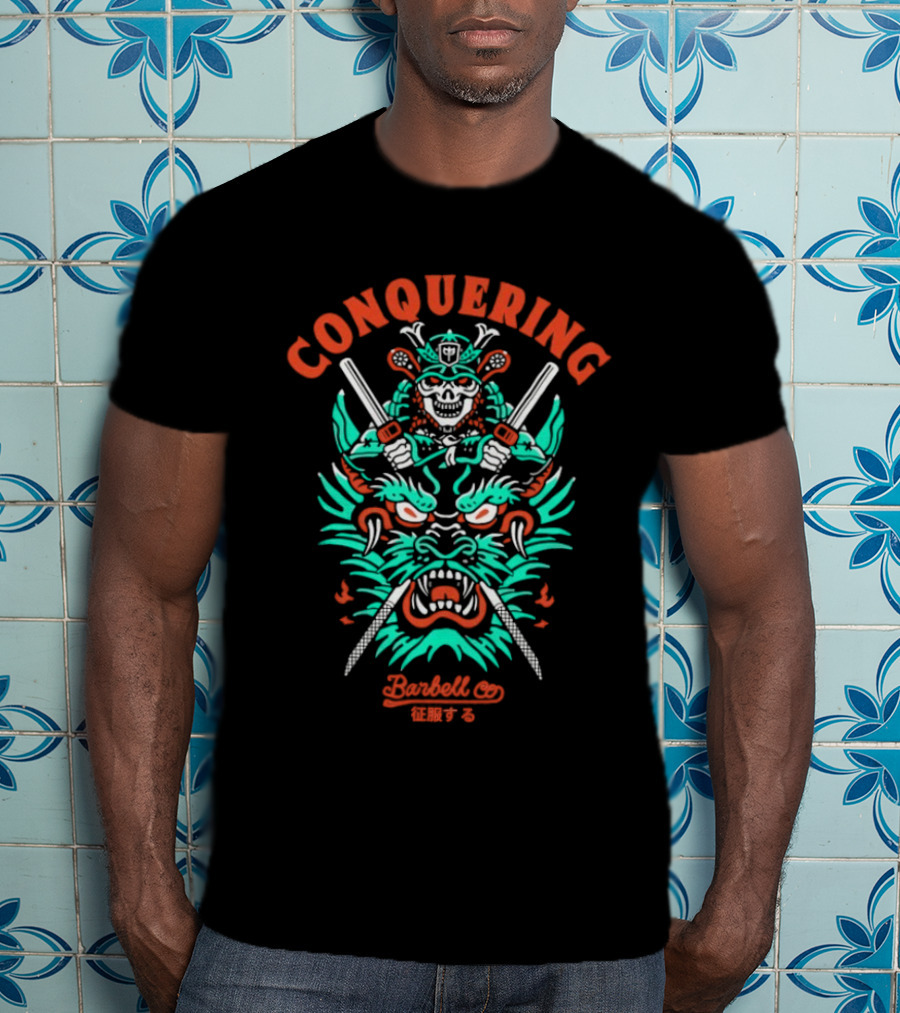 Conquering Barbell Co Mighty Dragon Warrior T-Shirt