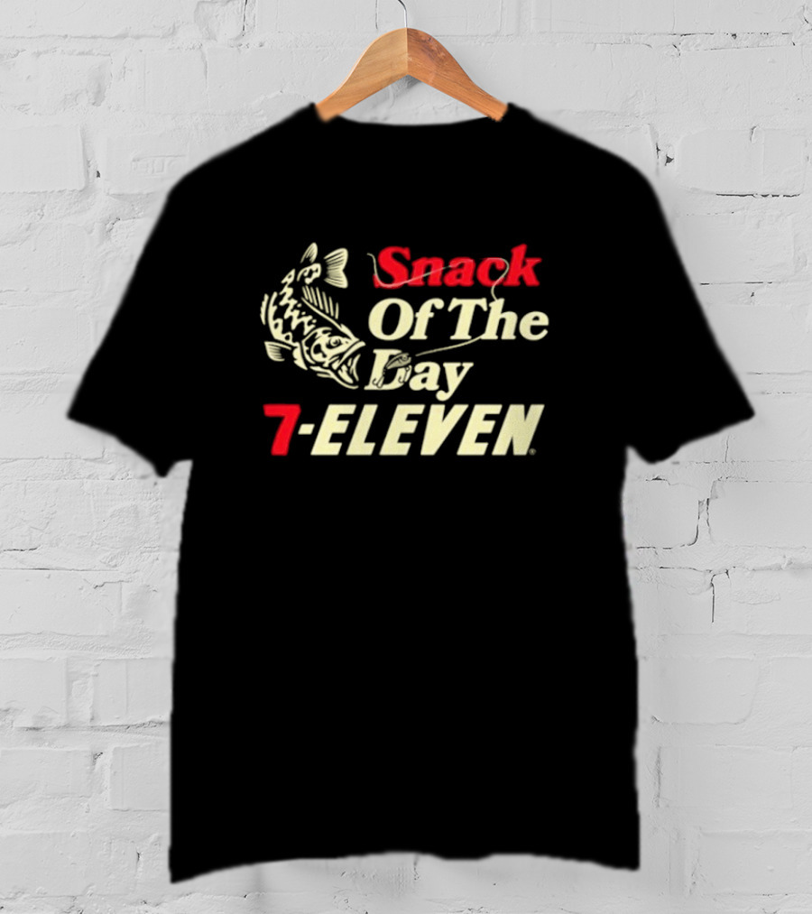 Snack Of The Day Fish Graphic 7-Eleven T-Shirt