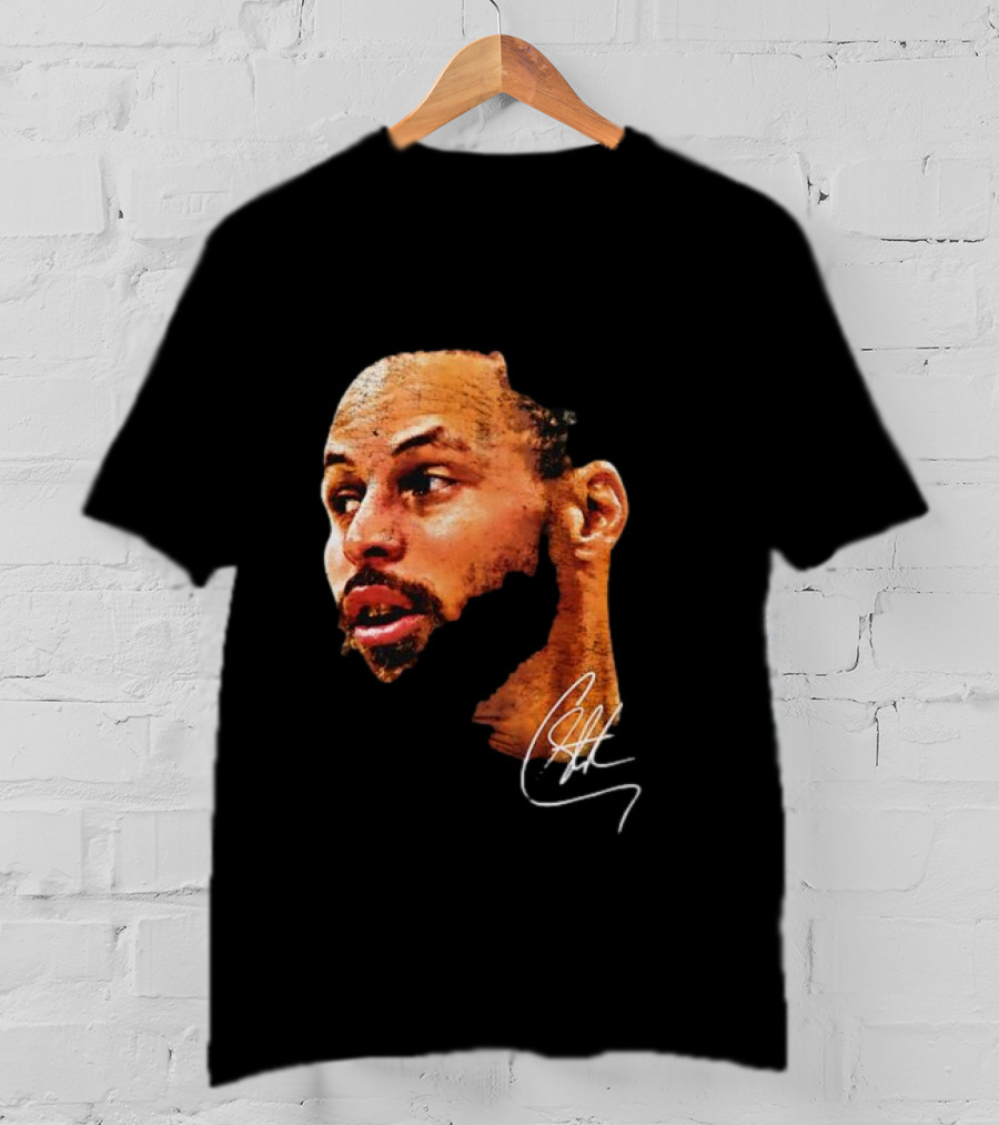 Stephen Curry NBA Big Face Signature T-Shirt