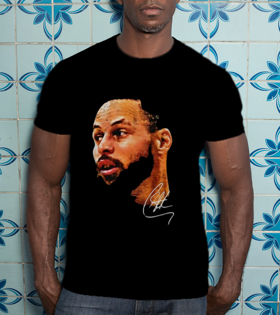 Stephen Curry NBA Big Face Signature T-Shirt