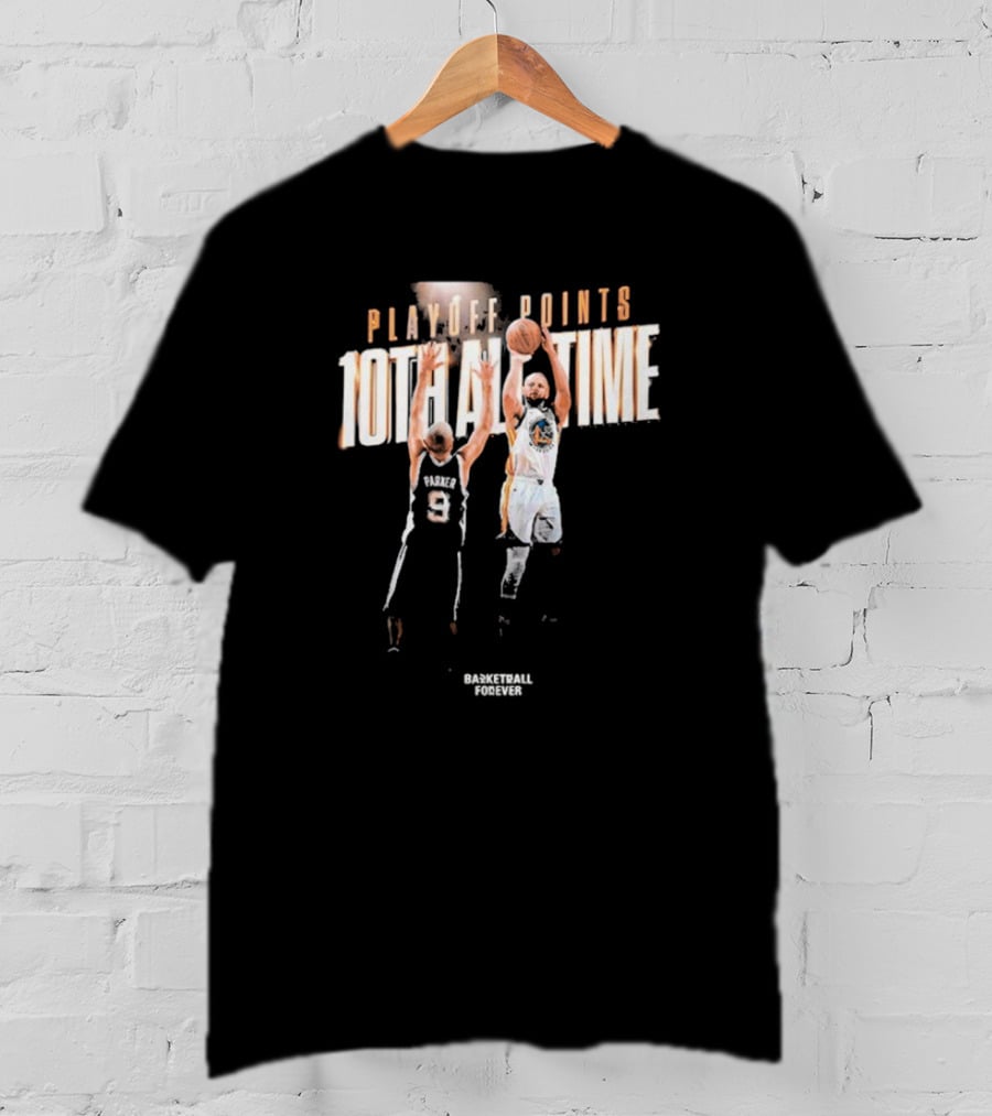 Stephen Curry Playoff Points 10th All-Time Jump Shot 2025 T-Shirt