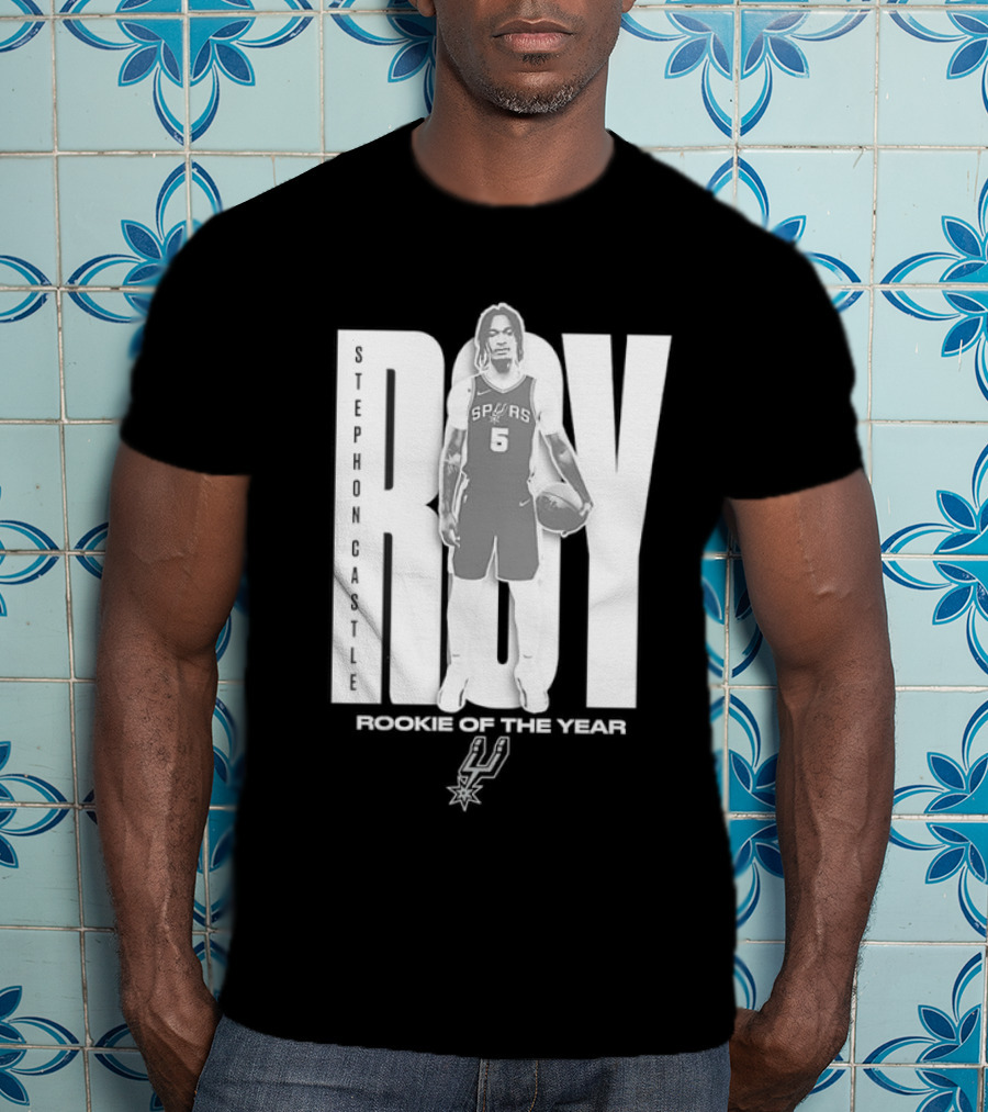 Stephon Castle San Antonio Spurs 2025 ROTY Prediction NBA Rookie Of The Year T-Shirt