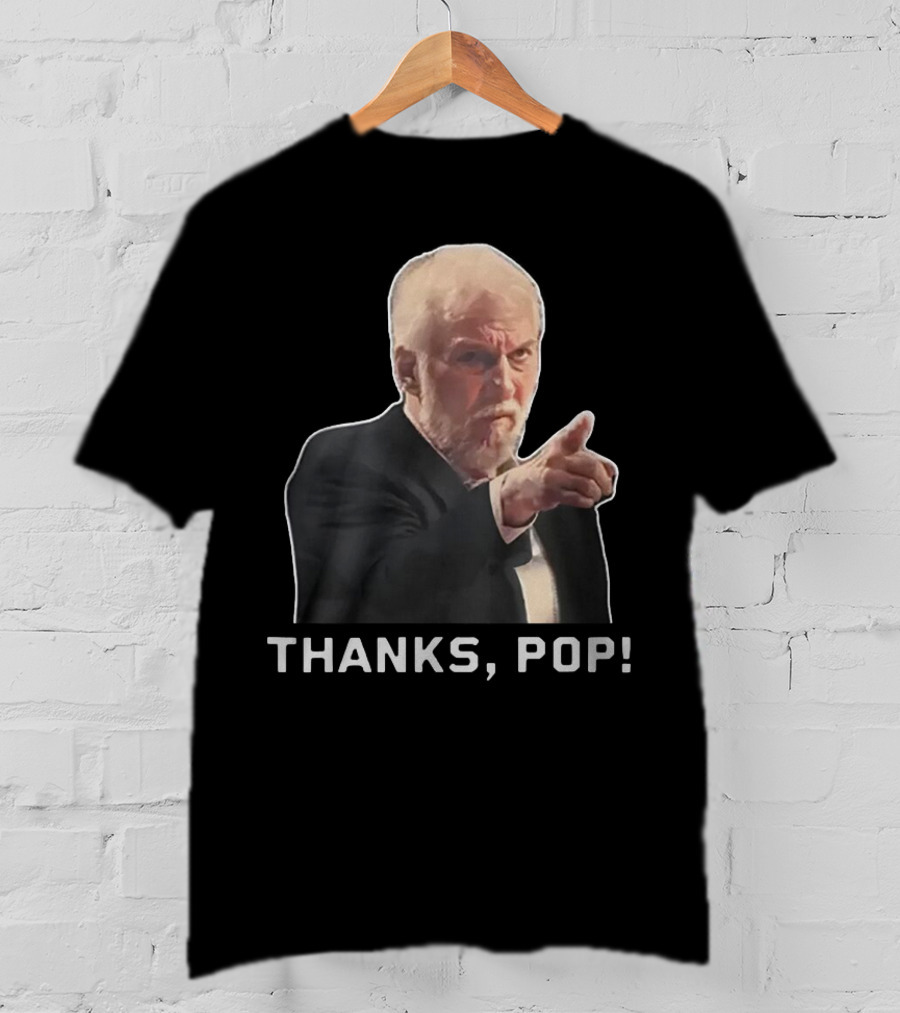 Steve Kerr Gregg Popovich Thanks Pop Pointing Gesture T-Shirt